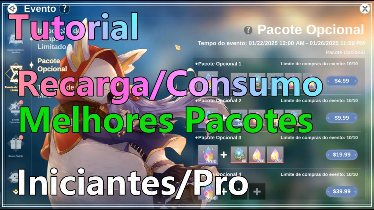 GD1v9 - The Legend of Neverland - Tutorial de Recarga/Consumo  Melhores Opções
