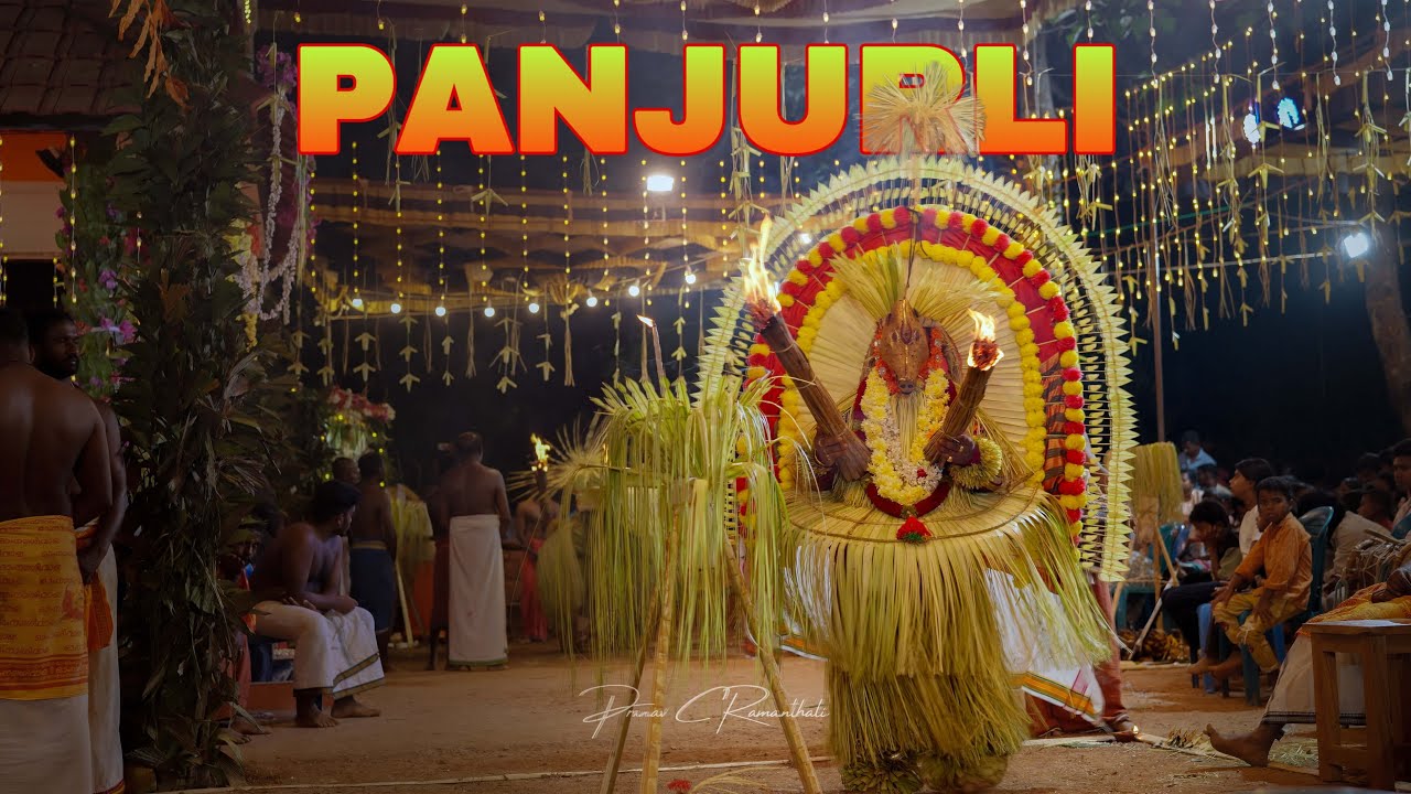 Varnara Panjurli Kola at Sree Kutumba Daiva Tharavad - Bhuta Kola Ritual in Kasargod, Kerala 🔥