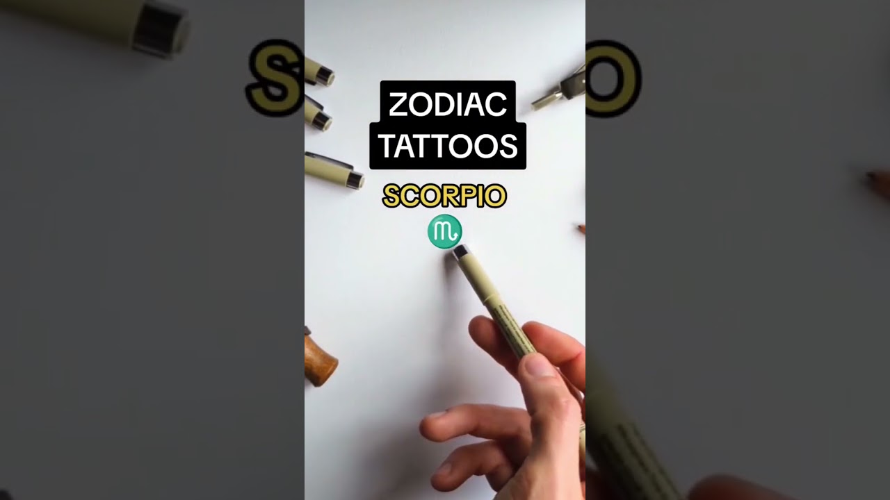 SCORPIO ♏ | Zodiac Tattoo Ideas