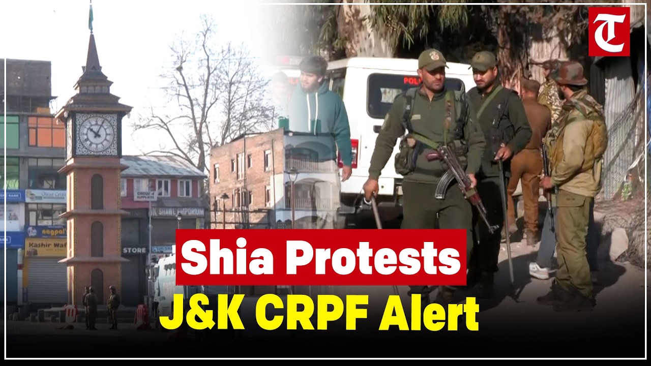 Shia protests over Iran-Israel conflict in J&K, CRPF on high alert amid shutdowns