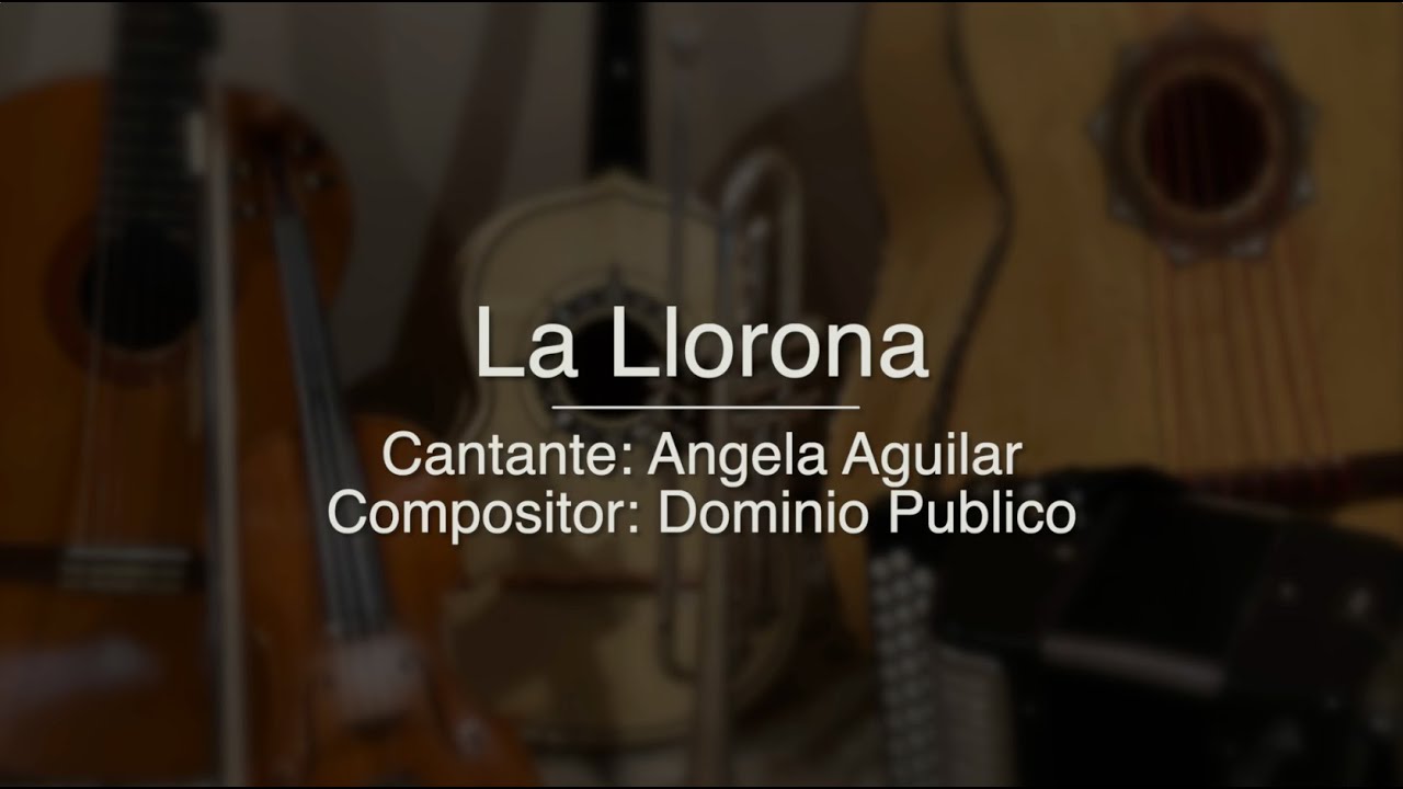 La Llorona - Puro Mariachi Karaoke - Angela Aguilar - tono bajo