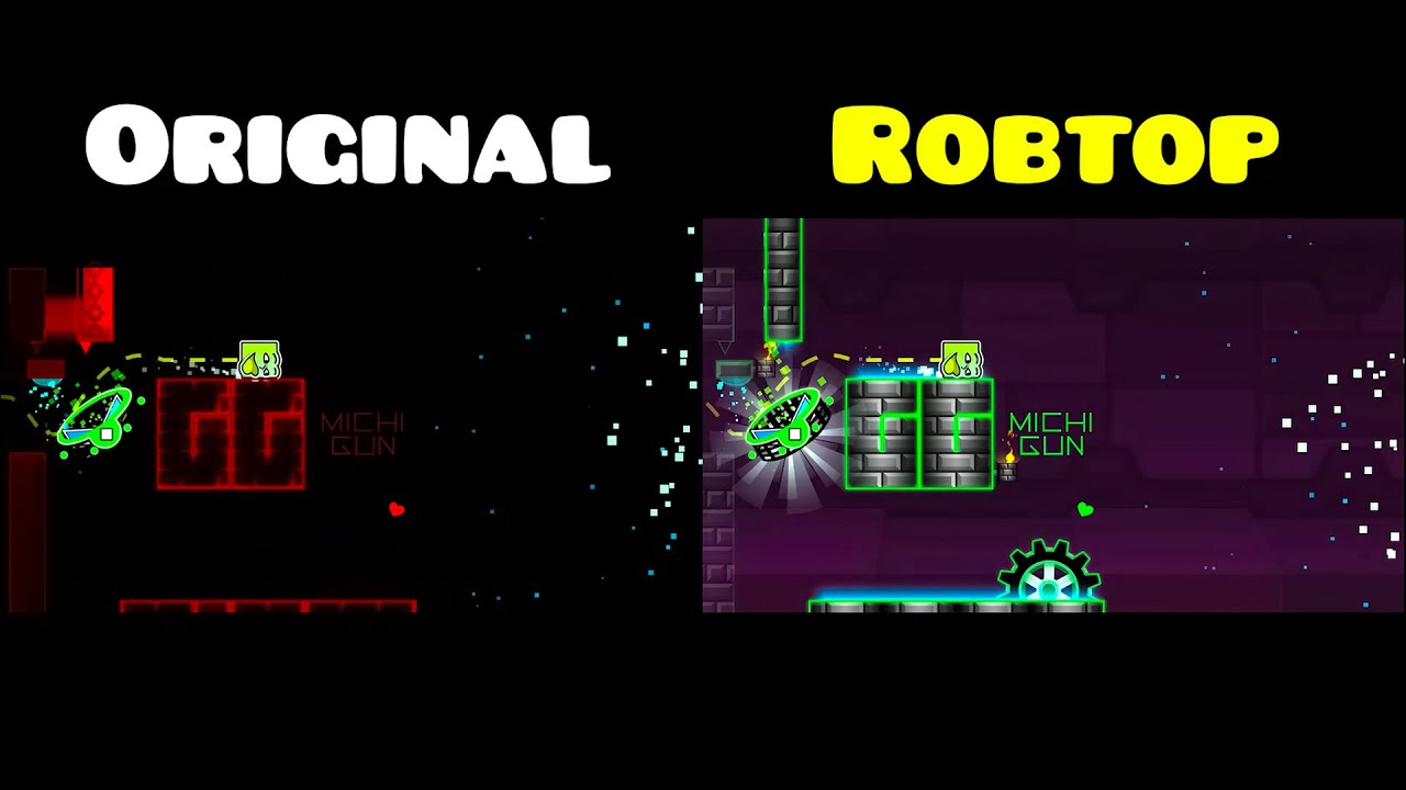 Bloodbath: Original vs Robtop in Geometry Dash!