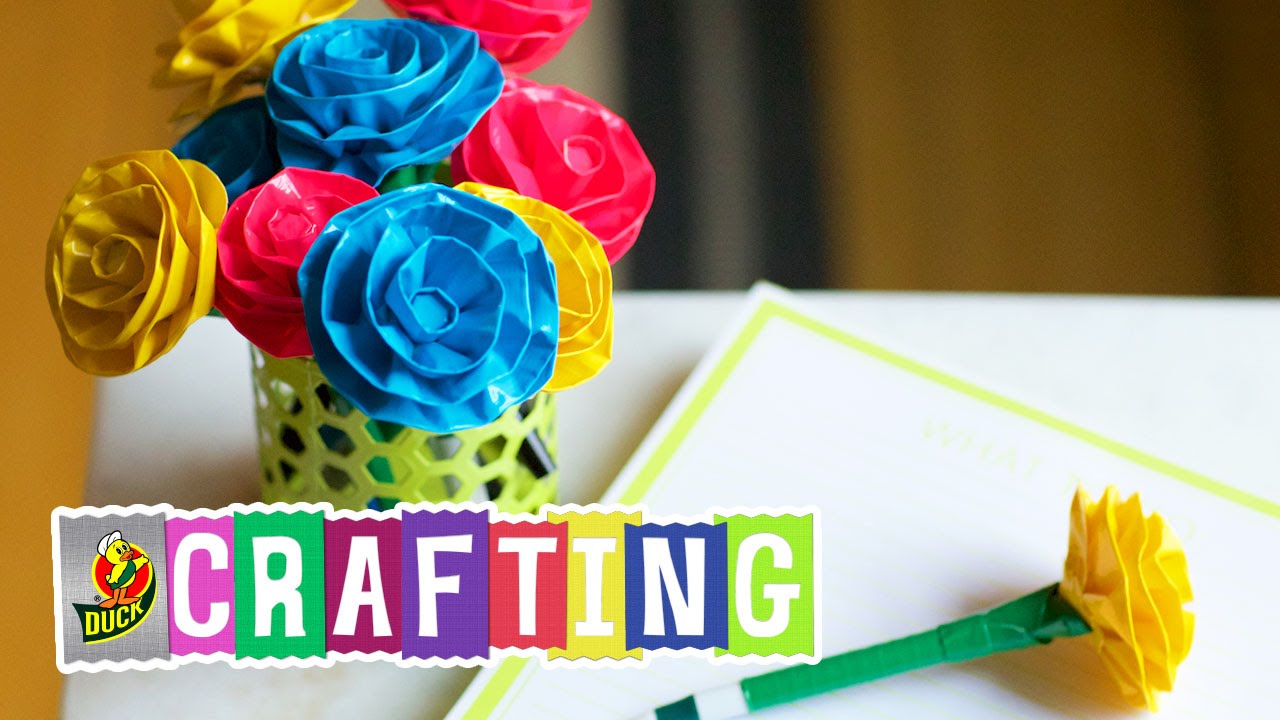 How to Craft a Duct Tape Rounded Rose Pen