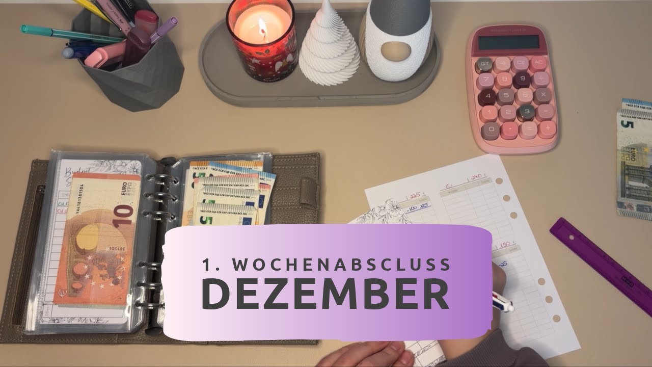 1 Wochenabschluss zum 2 Advent🕯️🎅🏼 #budget #budgeting #sparen