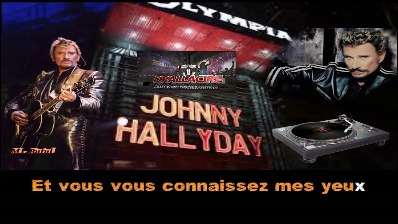 Karaoké Johnny hallyday - Au bord des routes (dévocalisé)