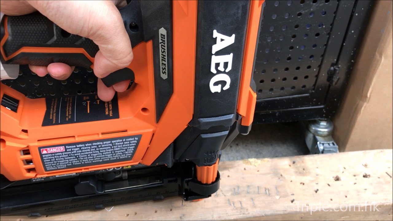AEG 鋰電釘槍 B16N18-0 (T50適用)(鋰18V)(淨機) 試打