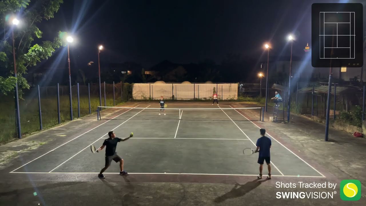 Narto/Steven (1) vs (6) Herman/Iman #swingvision #tennistelkom #TLKM #tennislandkuymabar