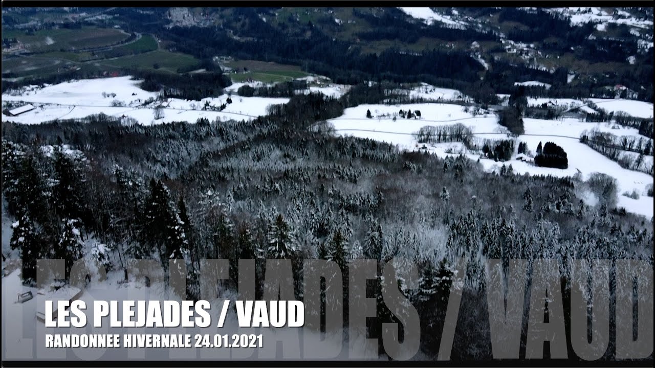 [4K] Randonnée hivernale  :  Les Pléiades / Vaud / Suisse / 24.01.2021
