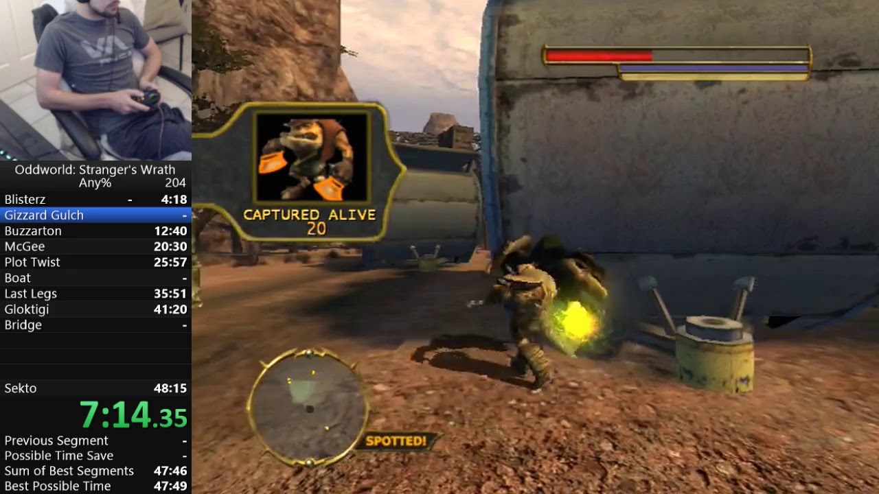 [World Record] Oddworld: Stranger's Wrath Any% Speedrun in 47:47