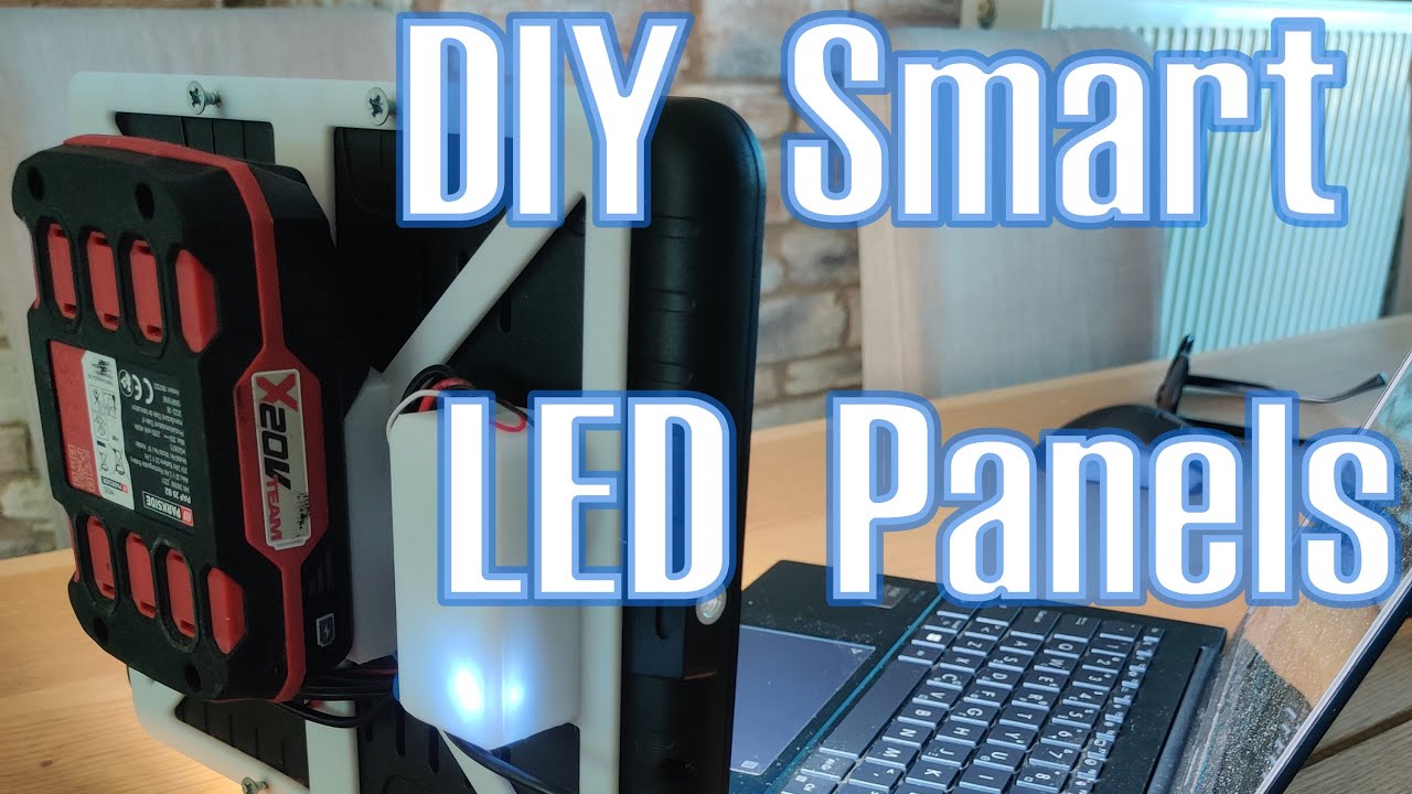 DIY Smart Studio Light | ESP32 + Parkside Battery Hack