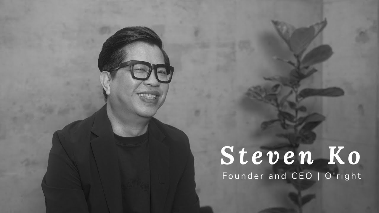 Steven Ko sharing about the journey of O'right