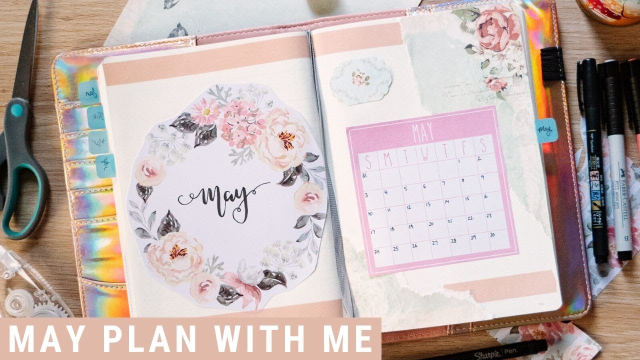 Plan With Me: May 2020 Easy, Romantic & Minimalist Bullet Journal Set Up