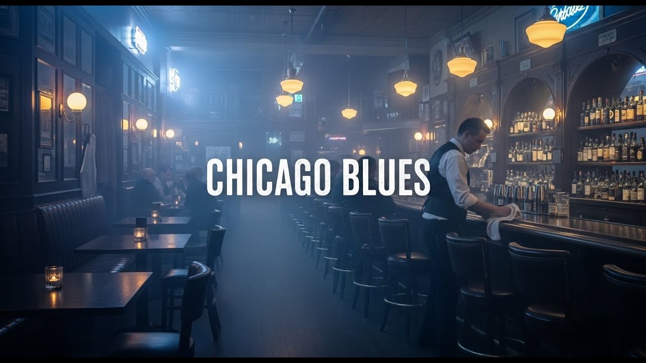 Slow Blues 4 Hour Playlist – Chicago Blues Inspired Lonely Nights