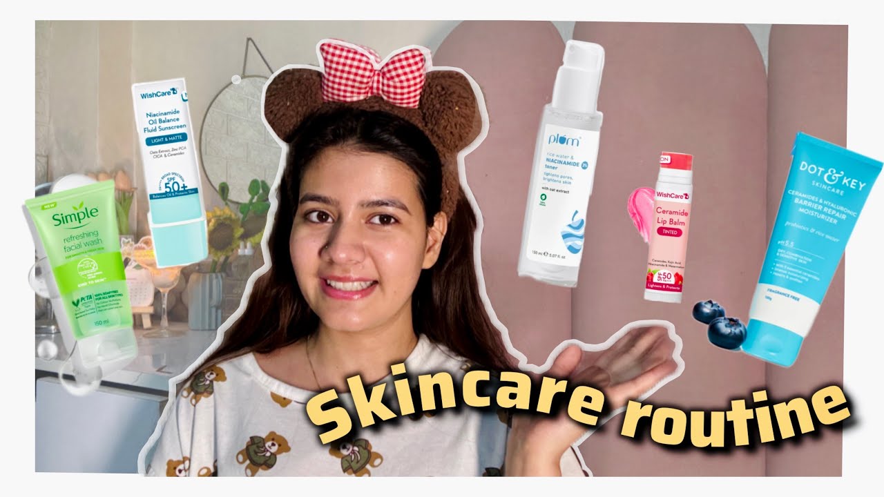 STEP BY STEP SKINCARE ROUTINE FOR BEGINNERS 🎀~ 5 Steps skincare routine 🧴🧖‍♀️~