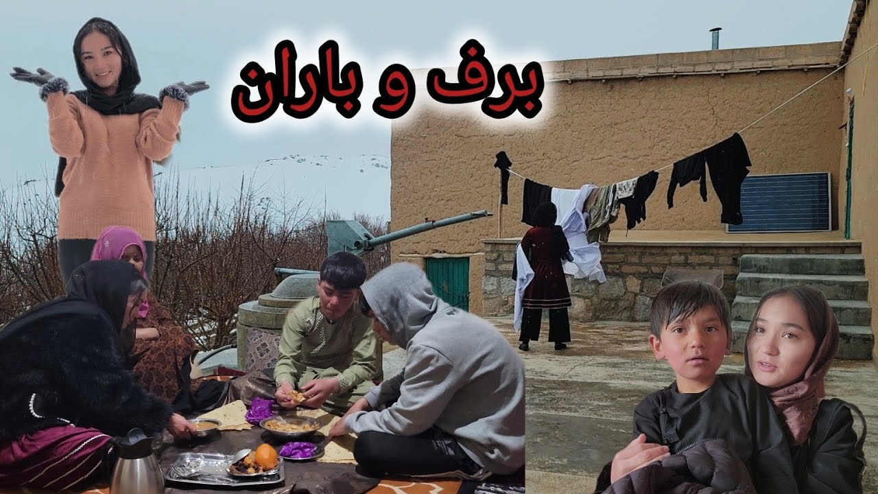 آخرین ولاگ قبل از رمضان امسال که با برف و باران همراه شد😊#dailyvlog 