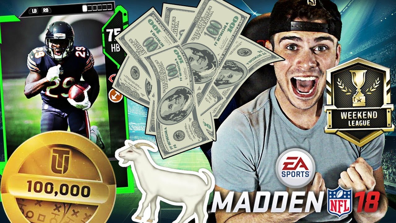 WEEKEND LEAGUE GOAT CARD! HIS PRICE WILL GO UP! | MADDEN 18 ULTIMATE TEAM