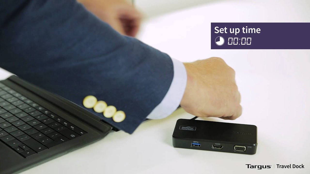 Connect and go with the Targus Travel Dock