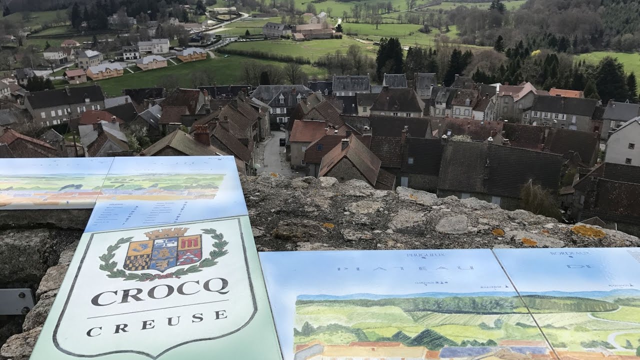Un village en Limousin : Crocq (Creuse)