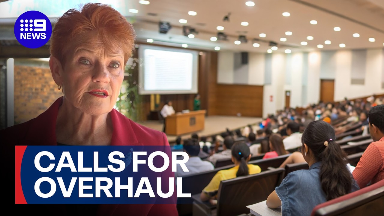 Calls to cut student visas and family migration targets | 9 News Australia
