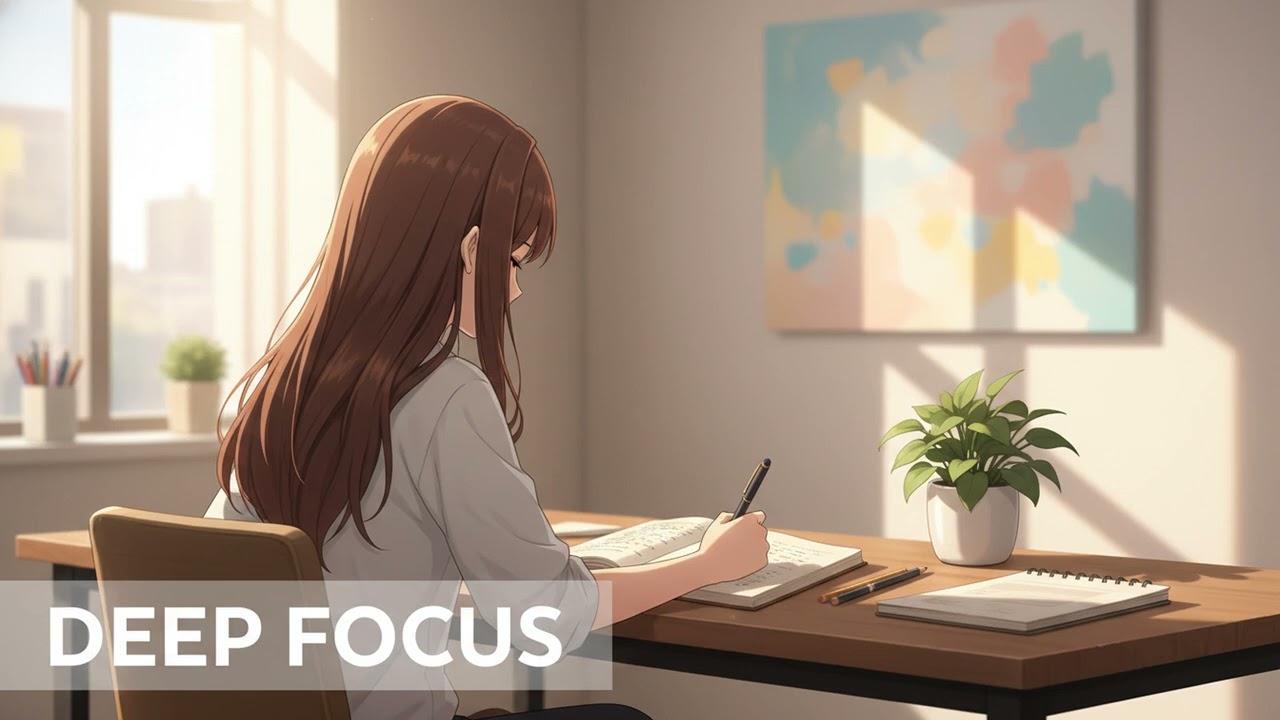 Deep Focus Piano Lofi for Productive Work | Calm, No Lyrics (61 Minutes)