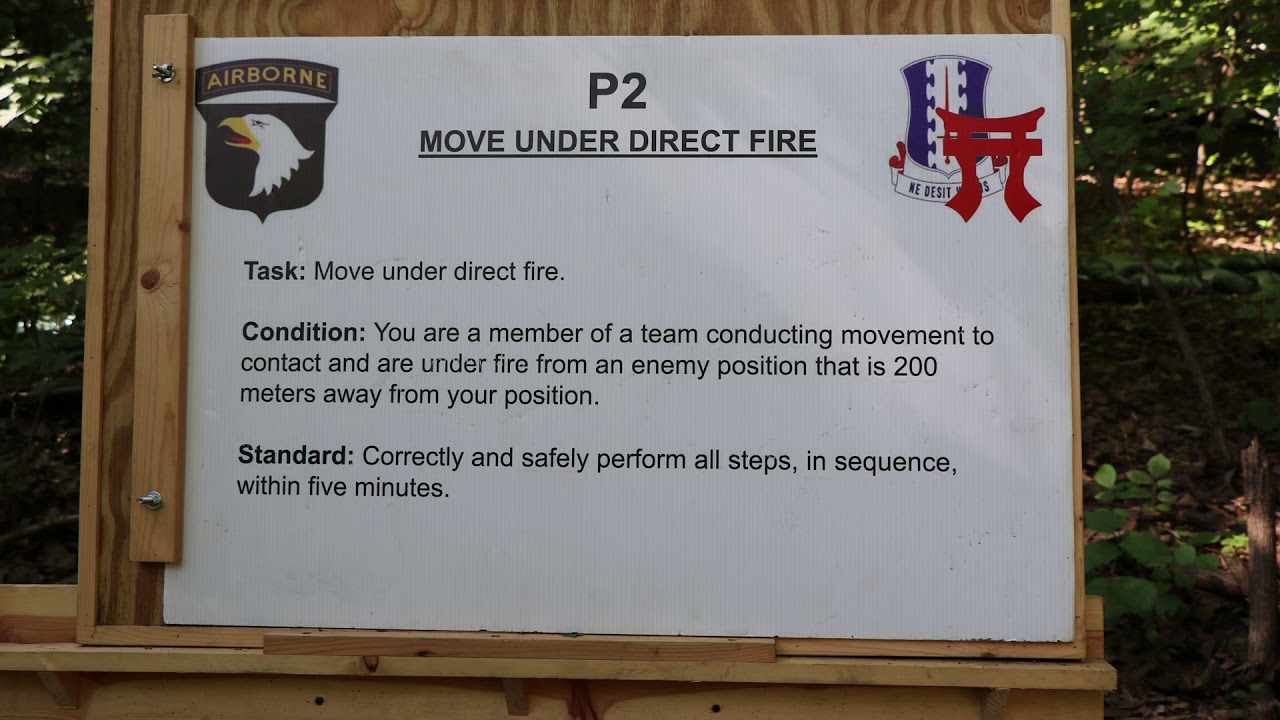 Patrol Lane 2 - Move Under Direct Fire - EIB Instruction