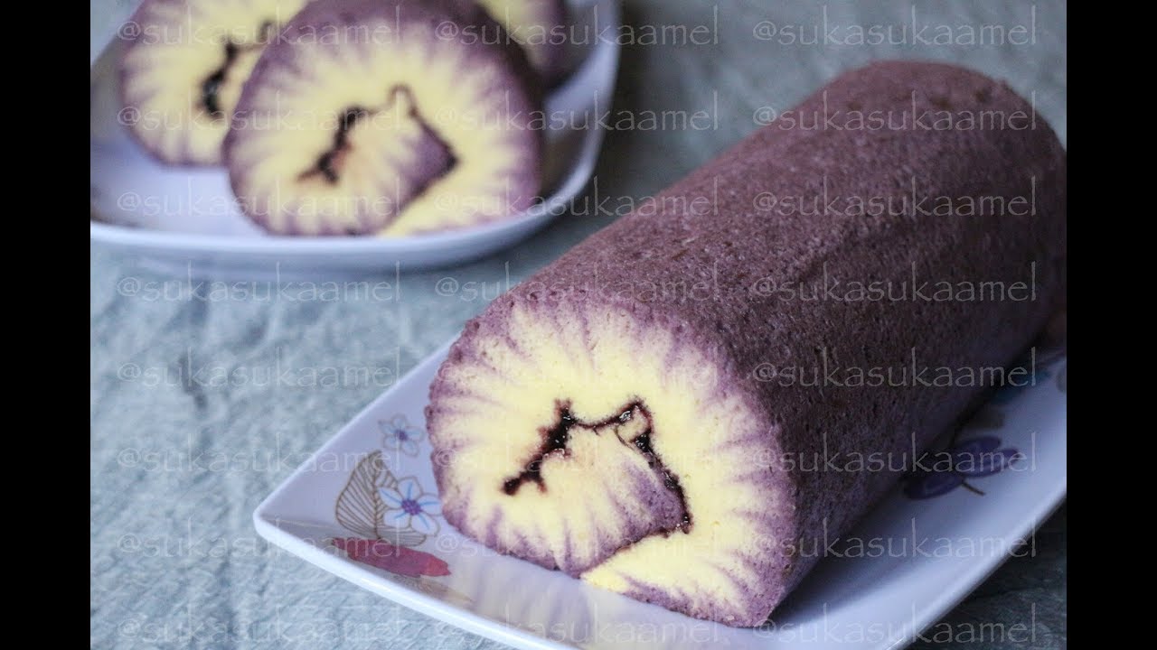 Hurricane Swiss Roll - Taro | Suka Suka Amel