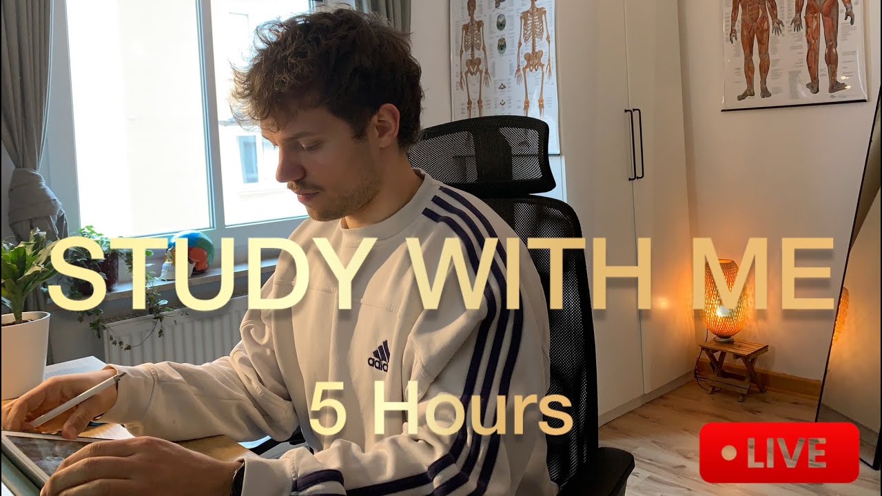 LIVE Study With Me 🌧️ | 5-Hour Deep Focus Pomodoro Session with Rain Sounds