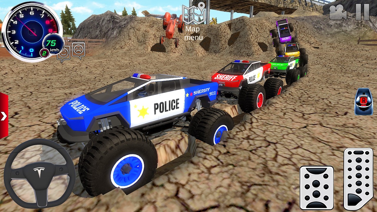 Impossible Off-Road Monster Truck Driver Racing #4 - Police Car Ramp Driving 3D - Android GamePlay