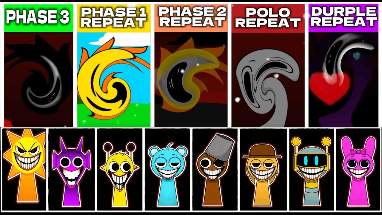 Sprunki But Phase 1, Phase 2, Polo And Durple REPEAT After PHASE 3