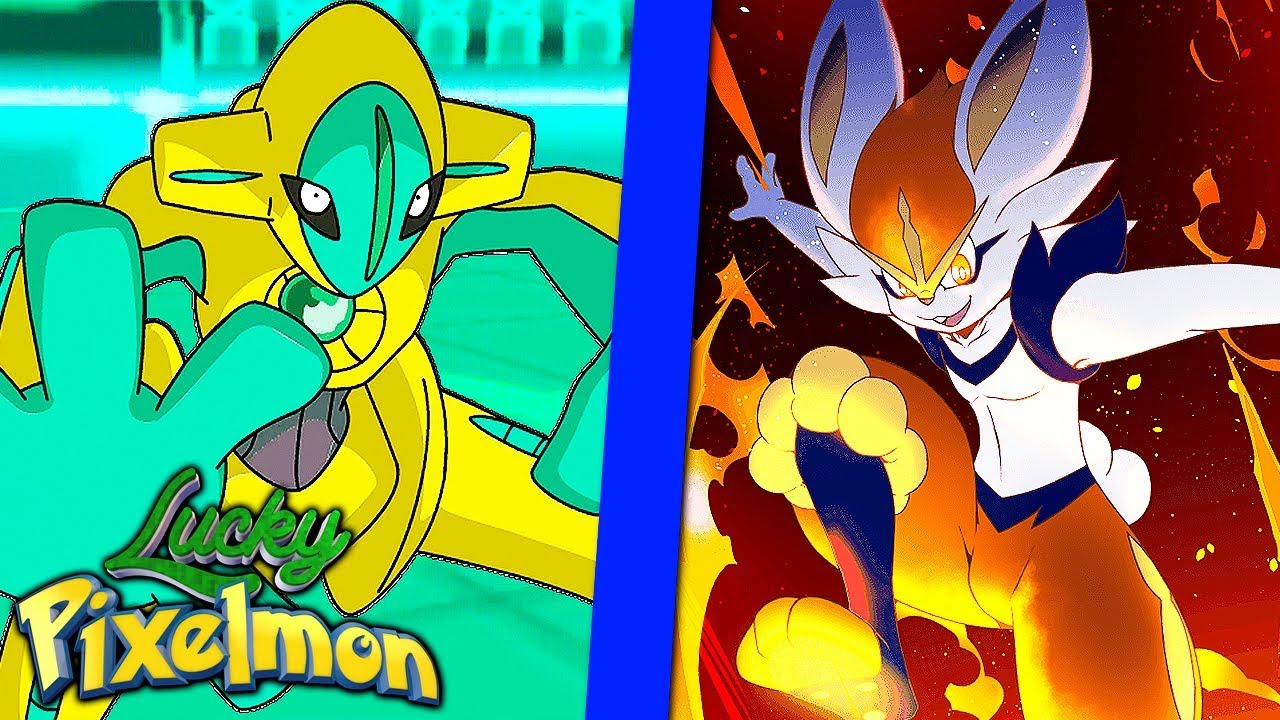 Minecraft LUCKY PIXELMON - ESPECIAL DE 1 HORA ! CINDERACE LVL100 vs DEOXYS SHINY LVL100 !!