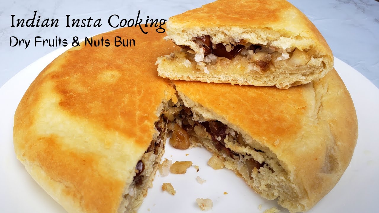 Sweet Bun Recipe without Oven in Tamil | Homemade Bakery Style Bun | Dry Fruits & Nuts Bun