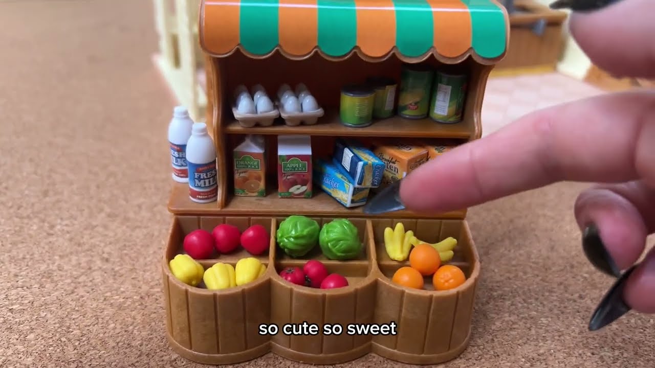 Sylvanian Families unboxing grocery market 
