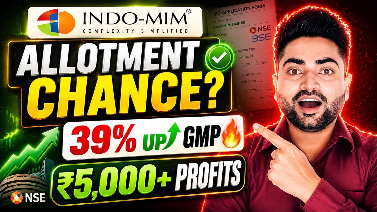 Indo-MIM IPO Allotment Chances Today | Latest GMP & Expected Listing Gain