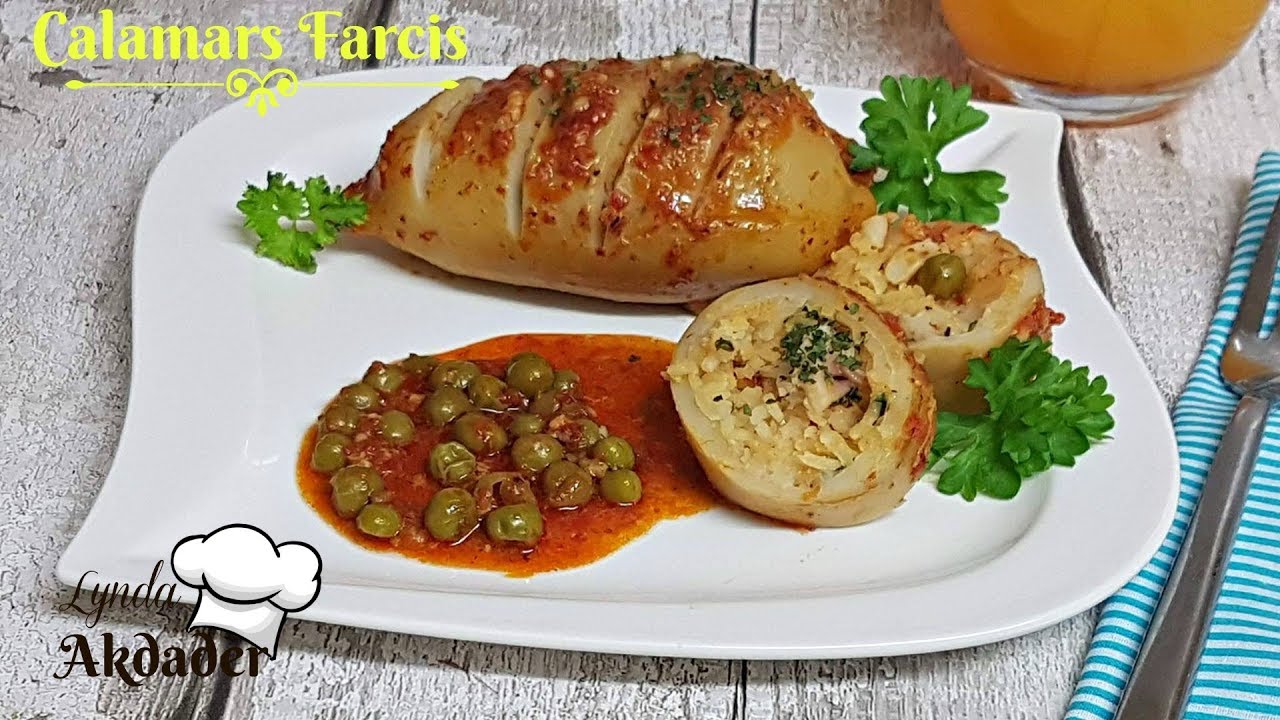 ** Calamars farcis, idée de menu facile ( encornets farcis)