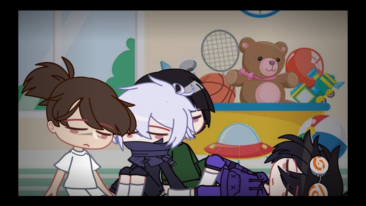 Nap // Naruto Daycare Au // gacha club [shitpost] // ft. Kakashi, Guy, Iruka & Obito