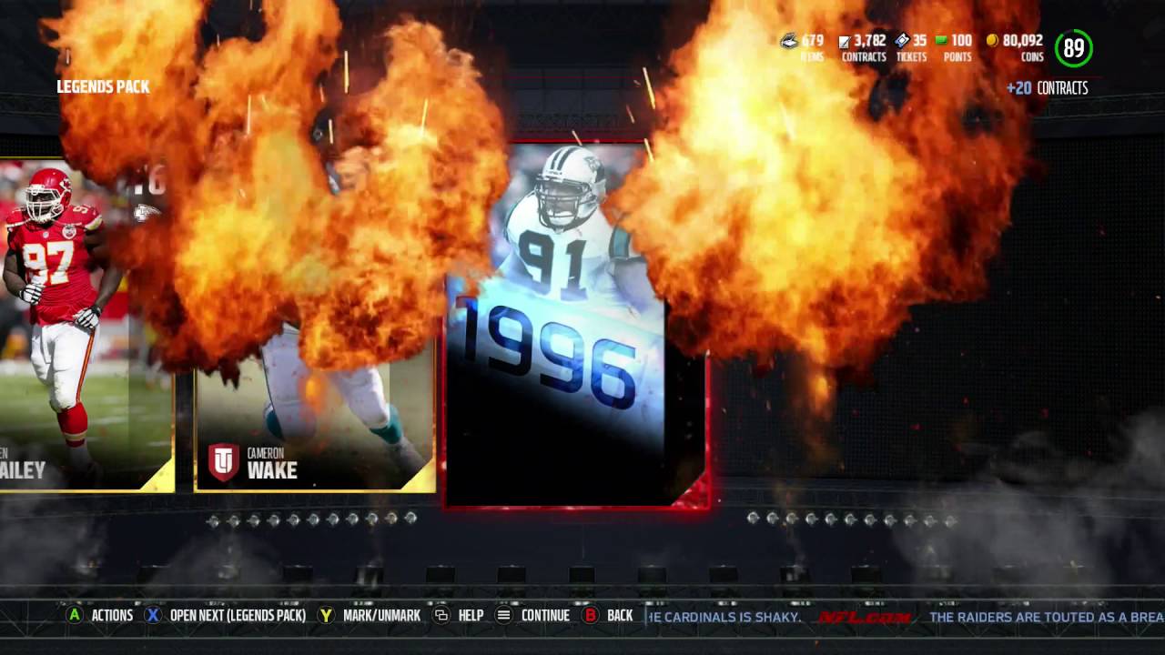 Legends Bundle Open - BOB SANDERS & TIM BROWN!! - Madden NFL 17