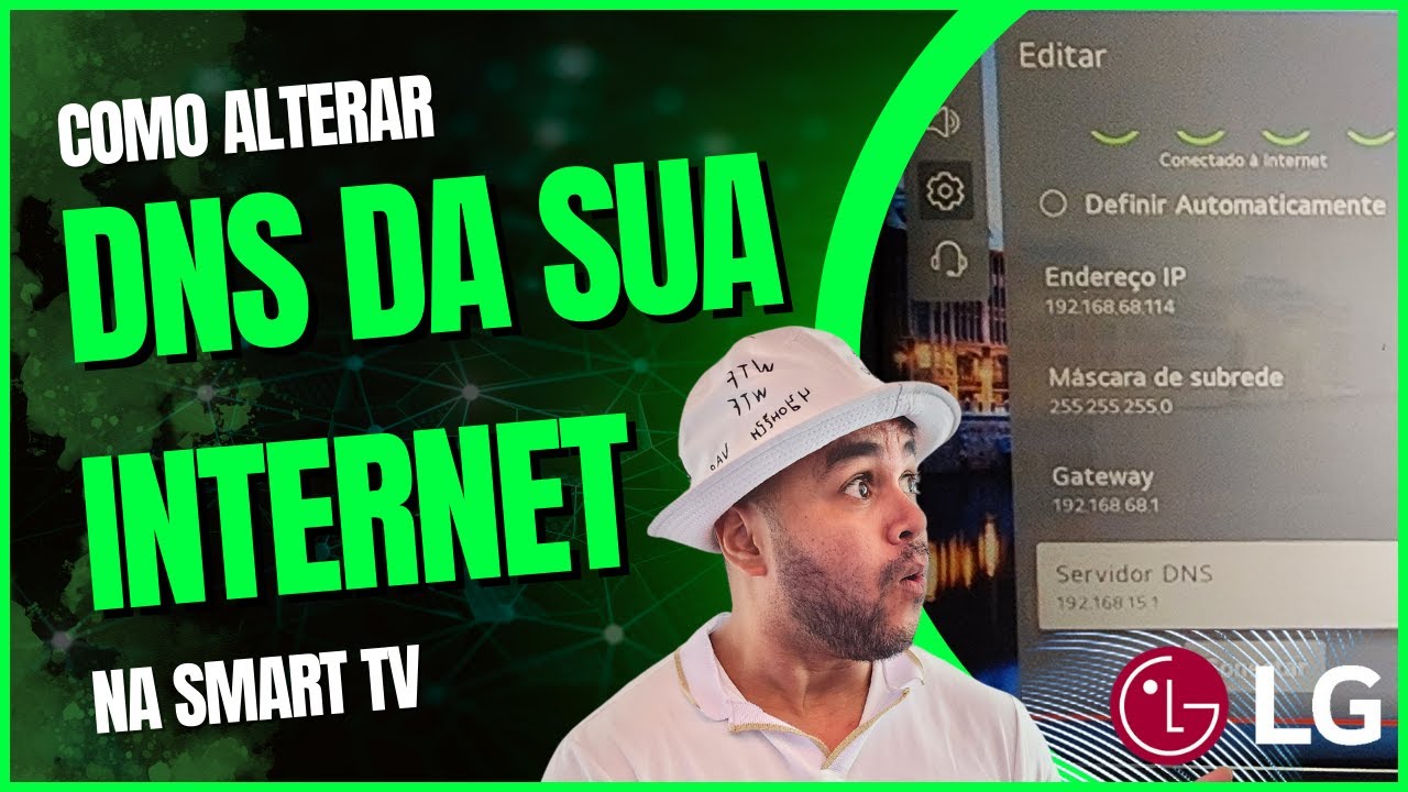 COMO ALTERAR O DNS DE REDE DA SMARTV LG RESOLVENDO  PROBLEMAS DE INTERNET E IPTV