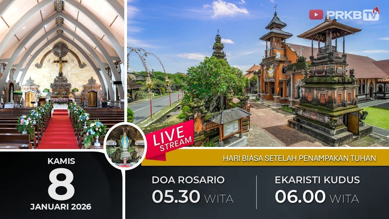 LIVE DOA ROSARIO & EKARISTI KUDUS,  KAMIS I8/1/26 05.30 WITA