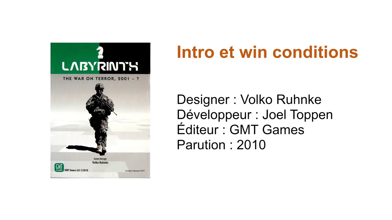 Labyrinth: The War on Terror, 2001 – ? // Intro et win conditions