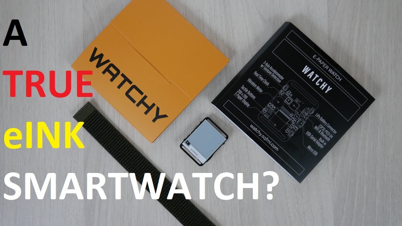 Watchy: The 50$ e-Ink Smartwatch Unboxing