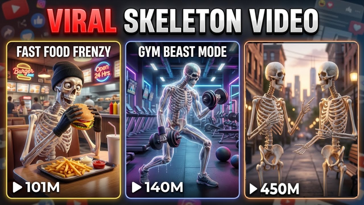 IN 5 MIN VIRAL SKELETON VIDEO (DON'T MISS)