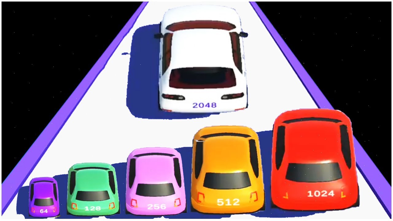 2048 Car Merge Runner - Gameplay Walkthrough - Levels 1-25