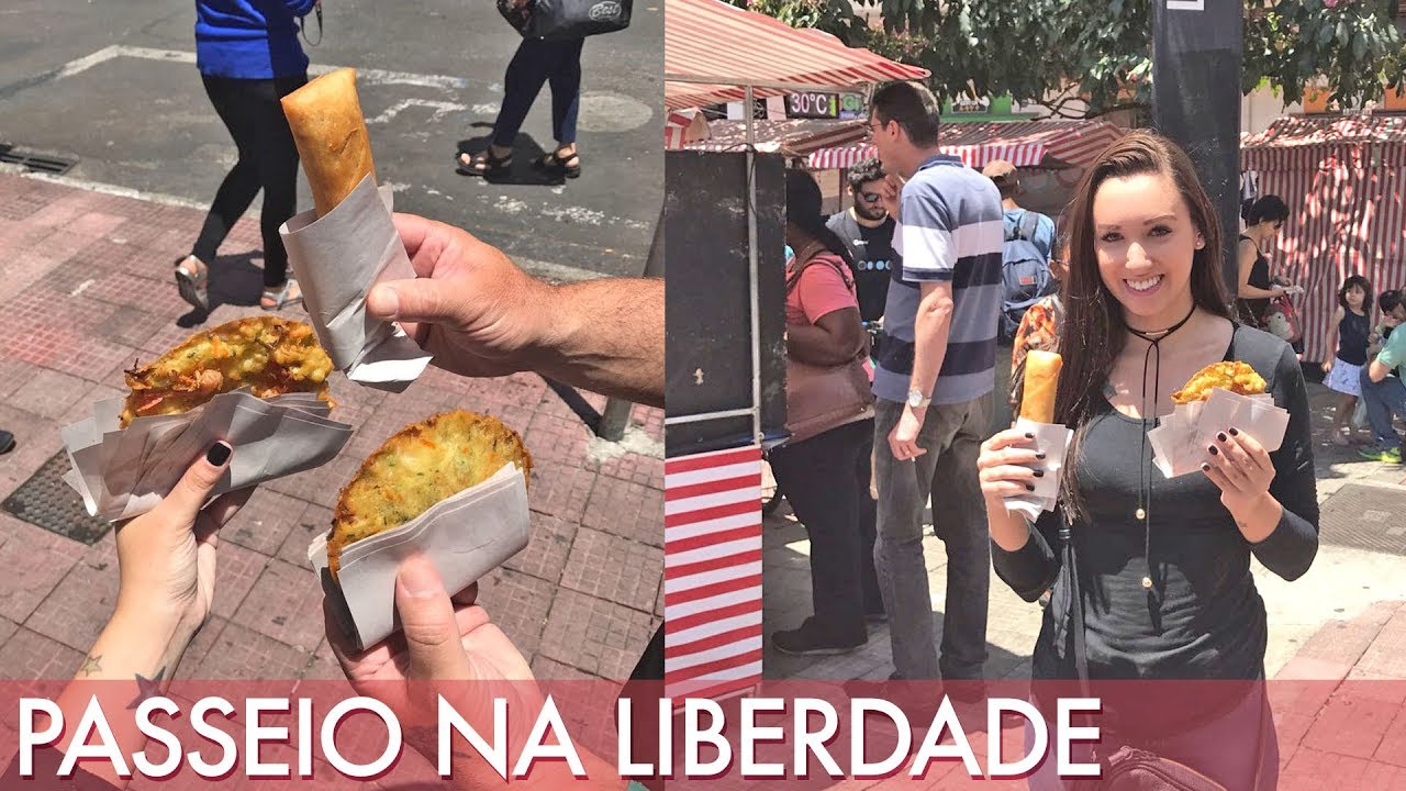 Comendo e conhecendo o famoso bairro Liberdade - Segredinhos Vlog