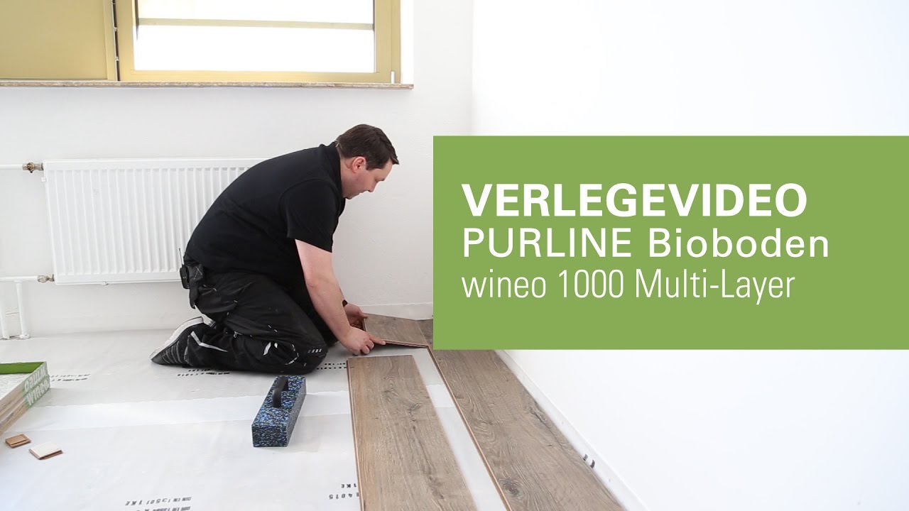 Verlegevideo PURLINE Bioboden wineo 1000 Multi Layer auf HDF Träger