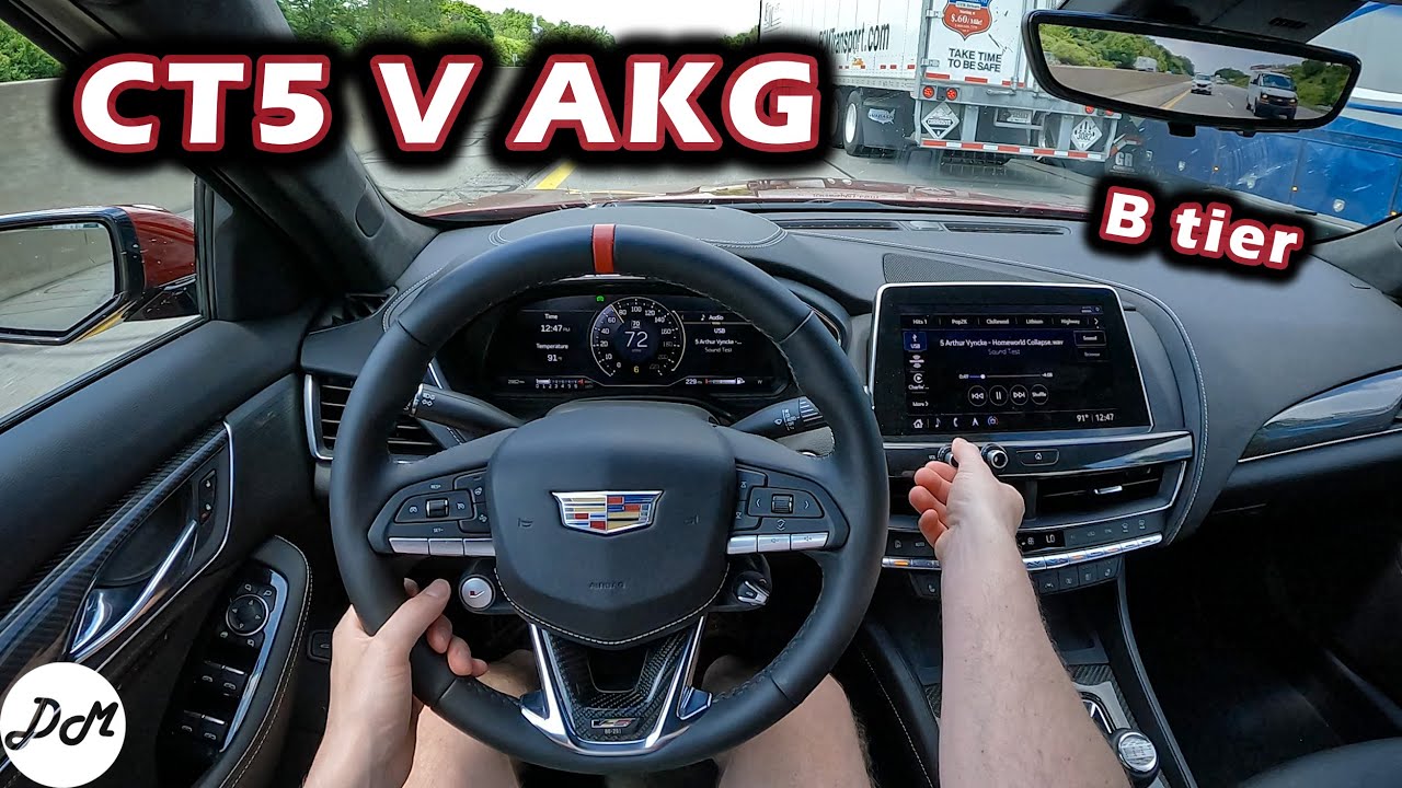 2022 Cadillac CT5-V Blackwing &ndash; AKG Sound System Review | Apple CarPlay & Android Auto