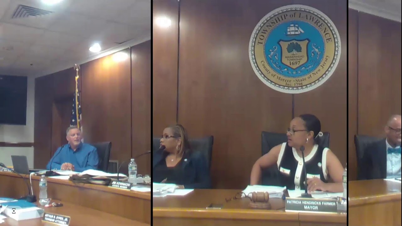 Lawrence Township Municipal Council Meeting, Tuesday July 16, 2024