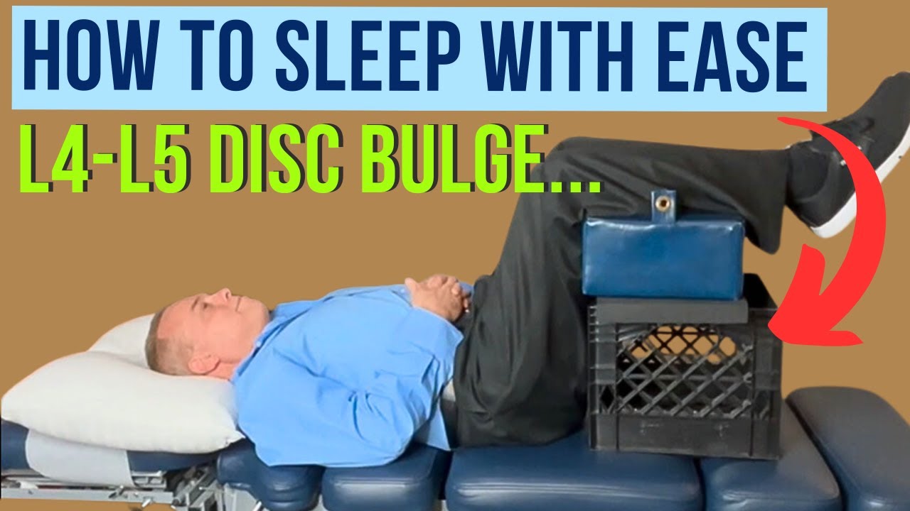 How to Sleep with L4-L5 L5-S1 Disc Bulge, L4-L5 Disc Herniation | Dr. Steve Silverston