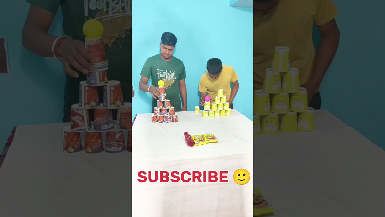 CUP & BALL 🏀 GAME #idiots  #viral #vlog #challenge #shorts #games
