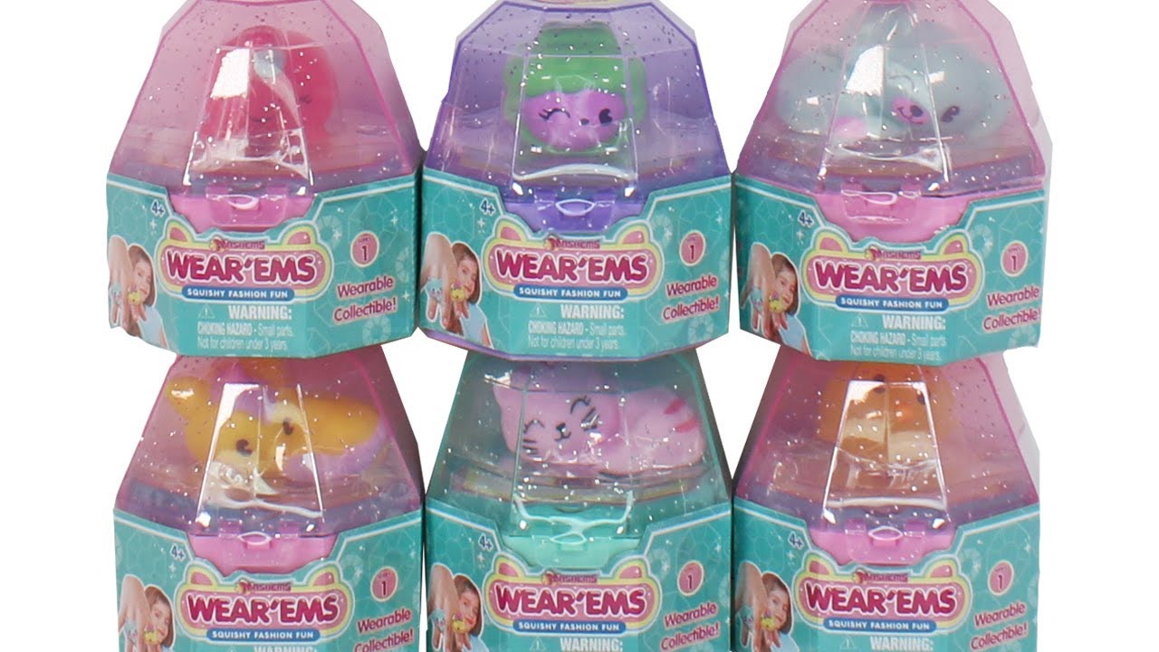 Mashems Wear'Ems Blind Box Squishy Jewelry Unboxing Toy Review
