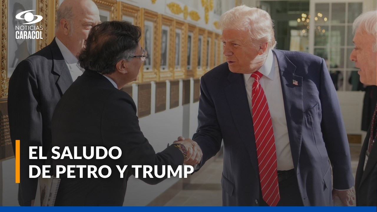 Se conocen primeras imágenes del encuentro entre Donald Trump y Gustavo Petro